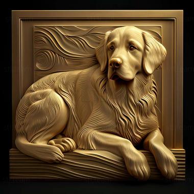 3D model golden retriever (STL)